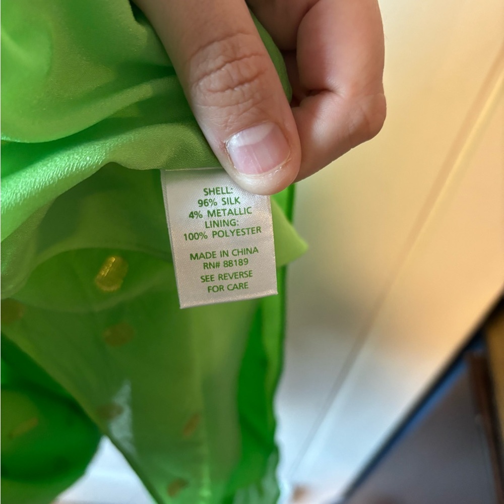 Lilly Pulitzer Green Dress with Gold Accents - Picture 6 of 6